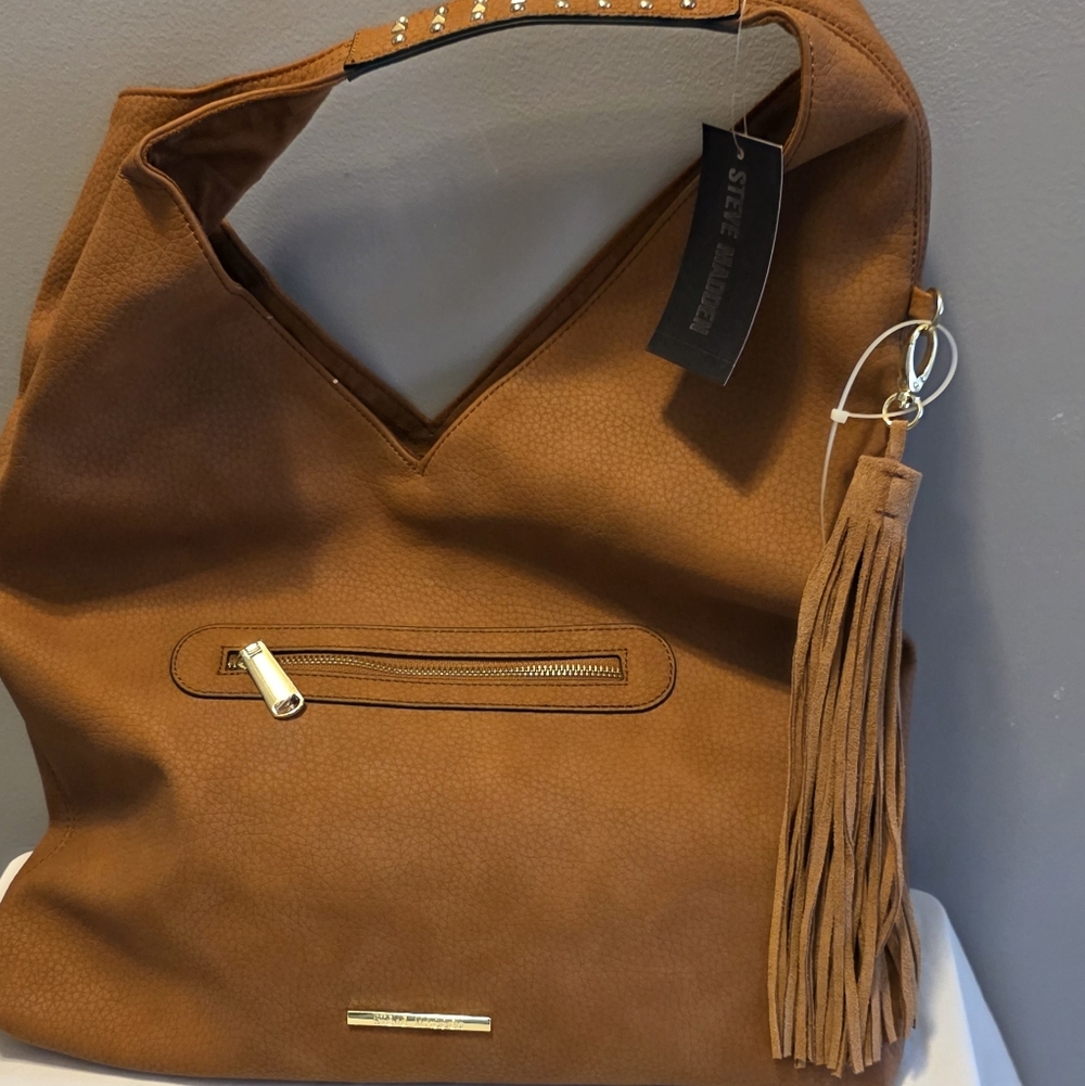 BRAND NEQ Steve Madden Brown Large  Hobo Bag